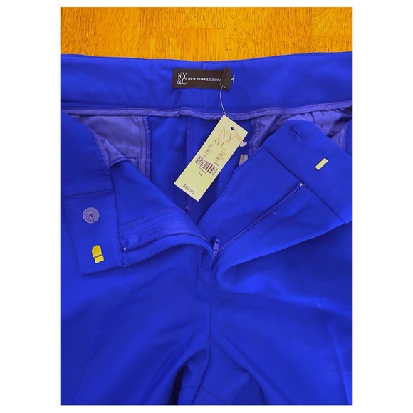 NWT New York & Company Dress pants- Cobalt Blue- Size 14 - Picture 3 of 9